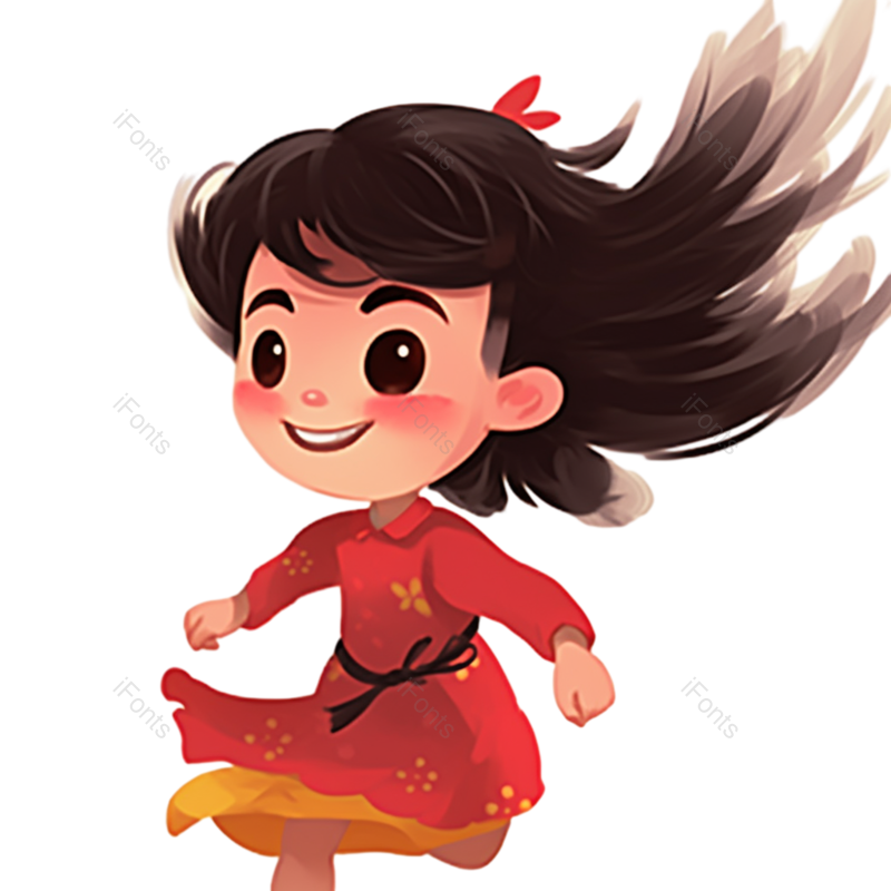 儿童节图片,卡通元素,奔跑PNG,儿童免抠素材